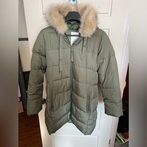 Gap Cold Control Max Puffer Jacket with fur hood